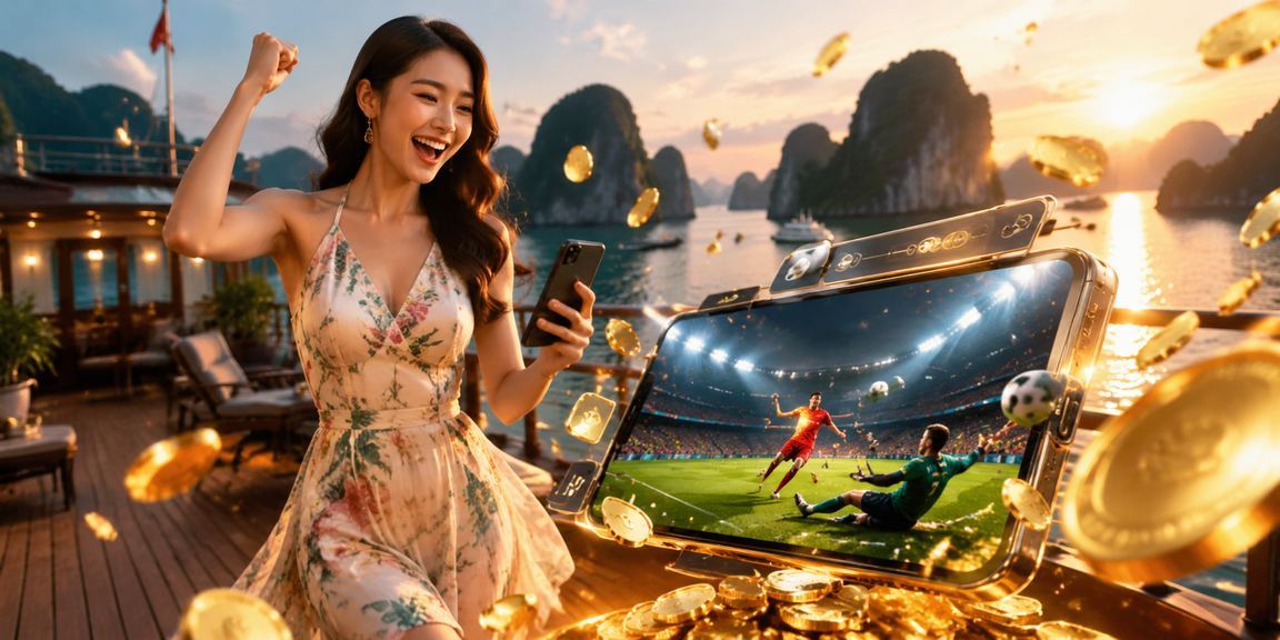 Cá cược thể thao với trang phục áo dài truyền thống tại Hạ Long
